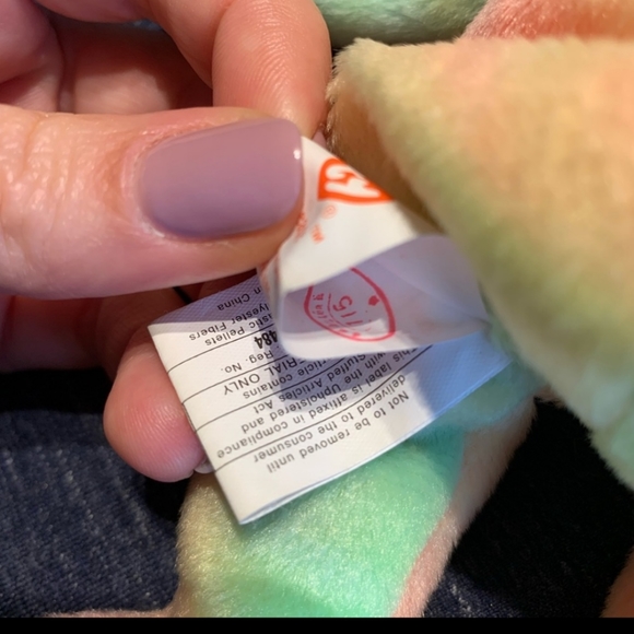 **RARE BEANIE BABY** PEACE BEAR. EXCELLENT CONDITION! - Picture 5 of 7